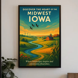 Discover The Heart Of Iowa Poster