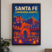 Santa Fe Luminaria Nights Poster