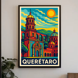 Querétaro Vibrant Heritage Poster