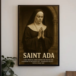 Saint Ada Early Medieval Abbess Poster