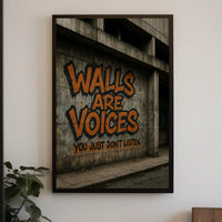 Urban Graffiti Art with Bold Message Poster