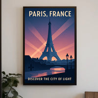 Discover Paris The City Of Light Poster