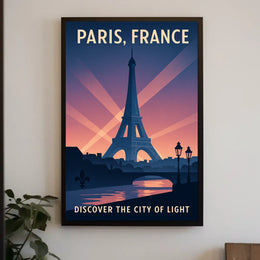 Discover Paris The City Of Light Poster