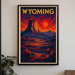 Wyoming Landscape Poster