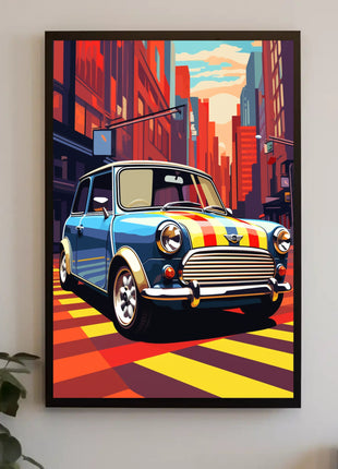 Classic Car Vibrance Pop Culture Poster