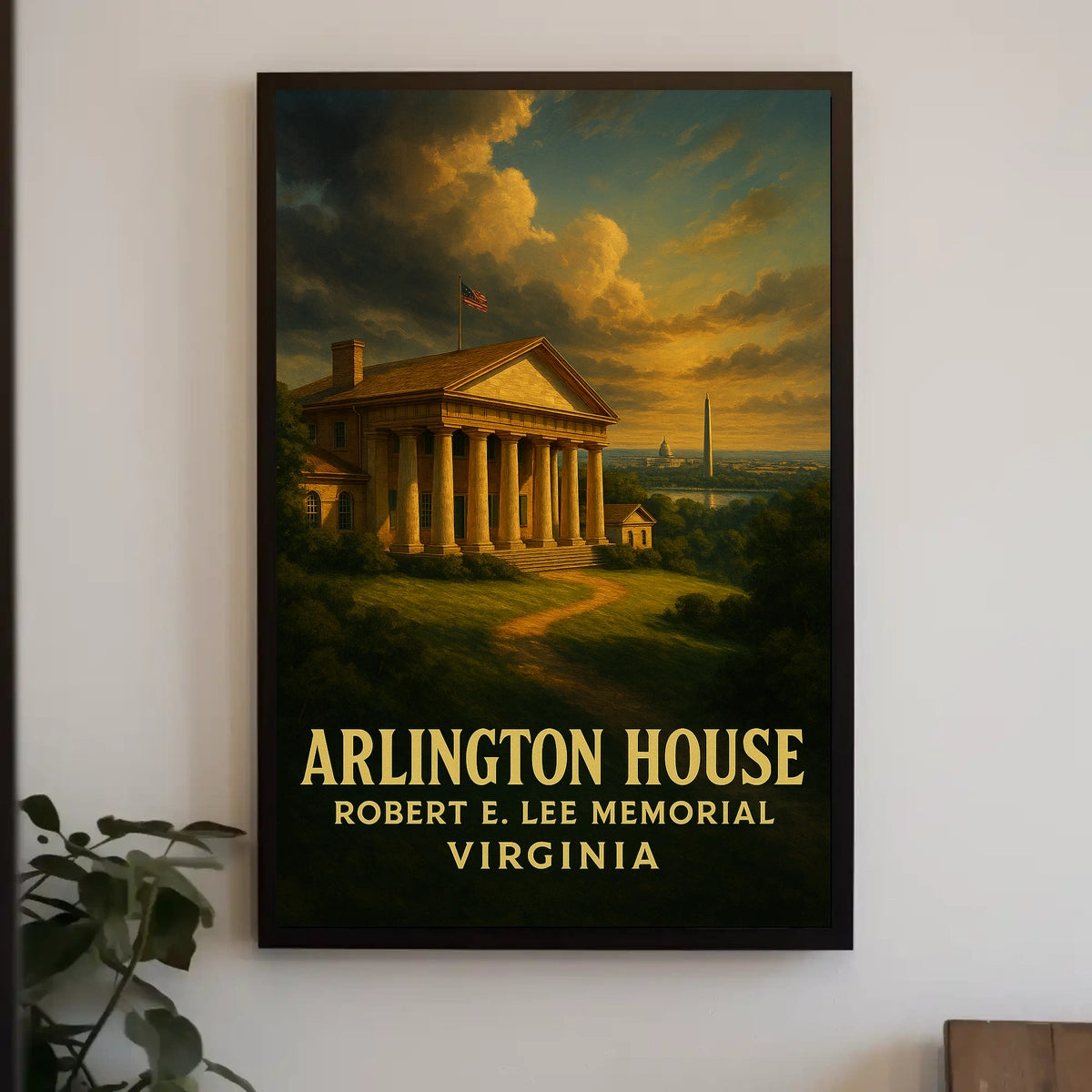 Arlington House Robert E. Lee Memorial Poster