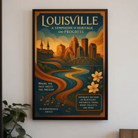 Louisville A Symphony of Heritage and Progress Poster