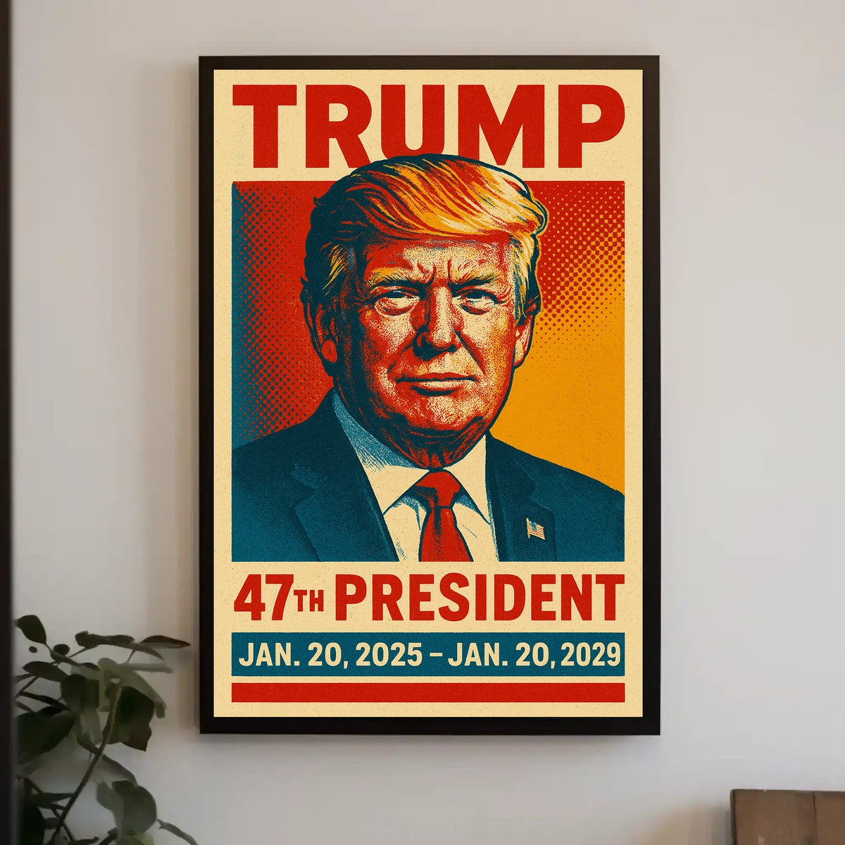 Trump 47th President Pop Art Wanderlust Poster