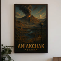 Aniakchak Volcano Alaska Poster