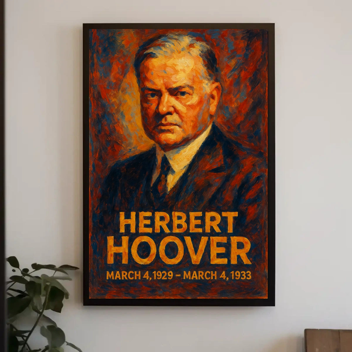 Herbert Hoover Presidential Term Poster