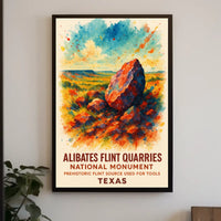 Alibates Flint Quarries National Poster