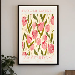 Flower Market Amsterdam Poster