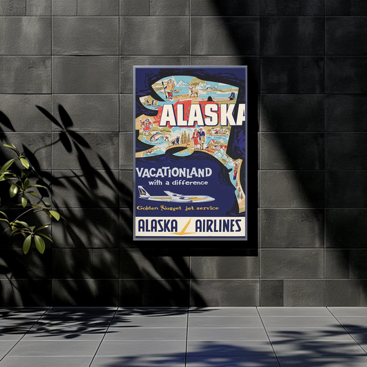 Alaska Vacationland Travel Poster