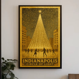 Indianapolis Circle Of Light Poster