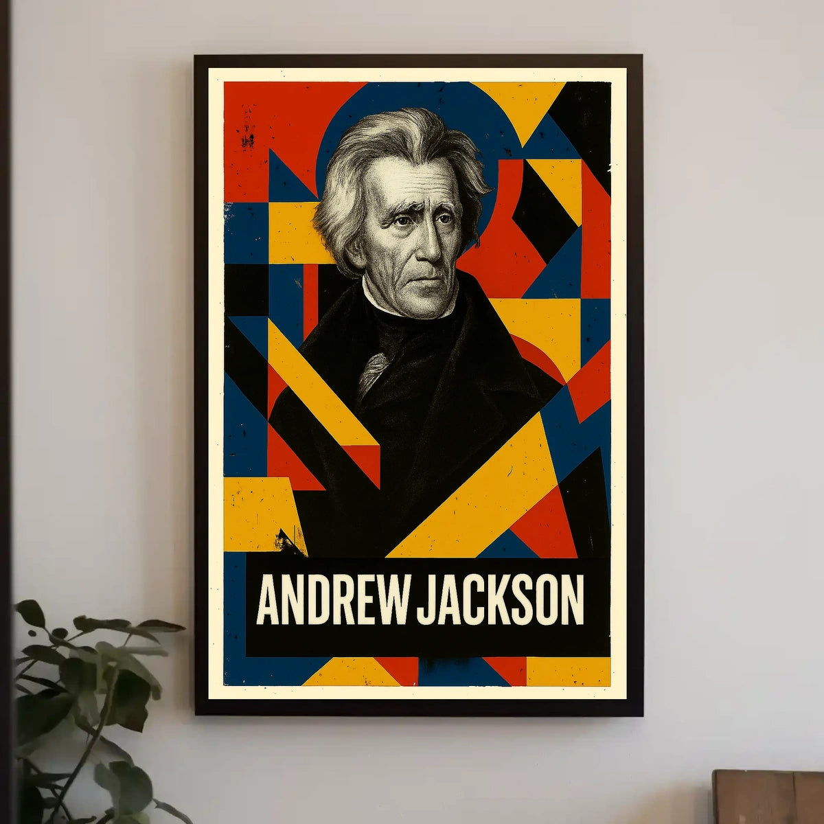 Andrew Jackson 7th President of the United States Abstract Pop Poster
