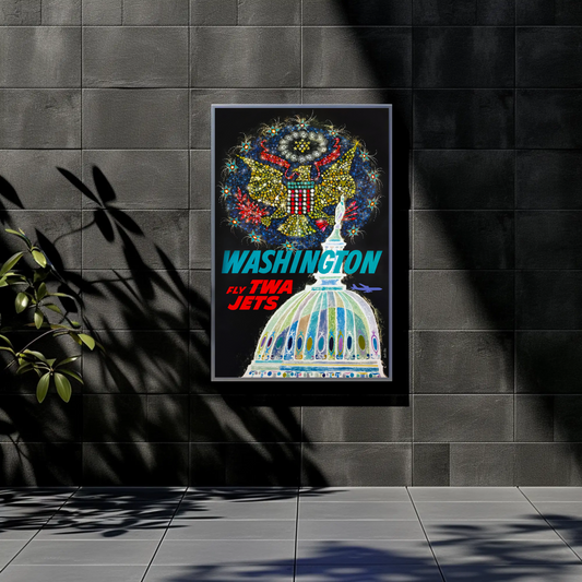 Washington TWA Travel Poster