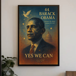 Barack Obama Inspirational and Iconic Historical or Presidential Poster