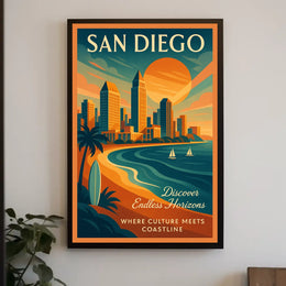 San Diego Discover Endless Horizons Poster