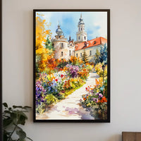Belarus Nesvizh Castle Gardens Poster
