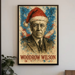 Woodrow Wilson 28th President of the United States Christmas SeriesPoster