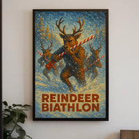 Reindeer Biathlon Fantasy Sports Adventure Poster