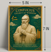Confucius Legacy of Wisdom Wall Art Print PosterGoat