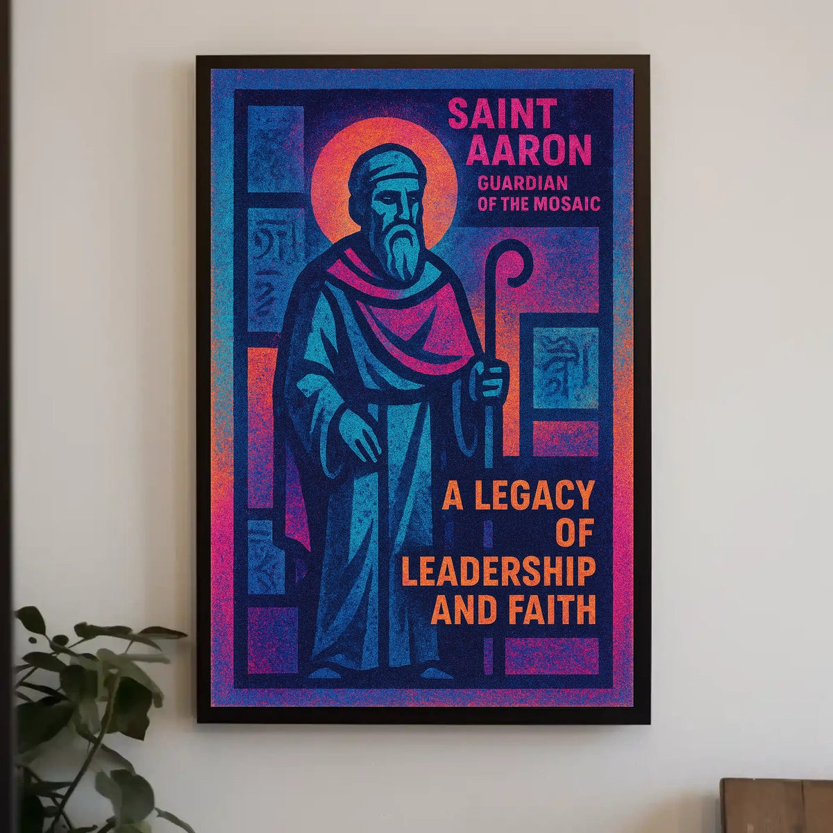 Saint Aaron Guardian Of The Mosaic Poster