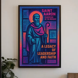 Saint Aaron Guardian Of The Mosaic Poster