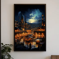 Enchanted Bazaar At Dusk Poster