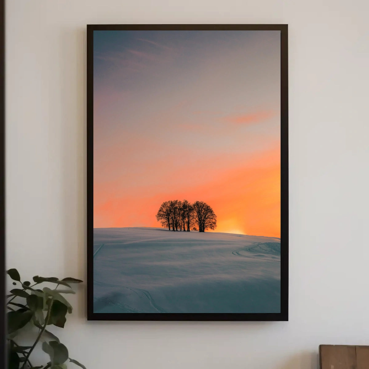 Serene Winter Sunrise Photography Print - Abstract or Artistic Poster