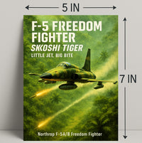 F-5 Freedom Fighter Skoshi Tiger Poster PosterGoat