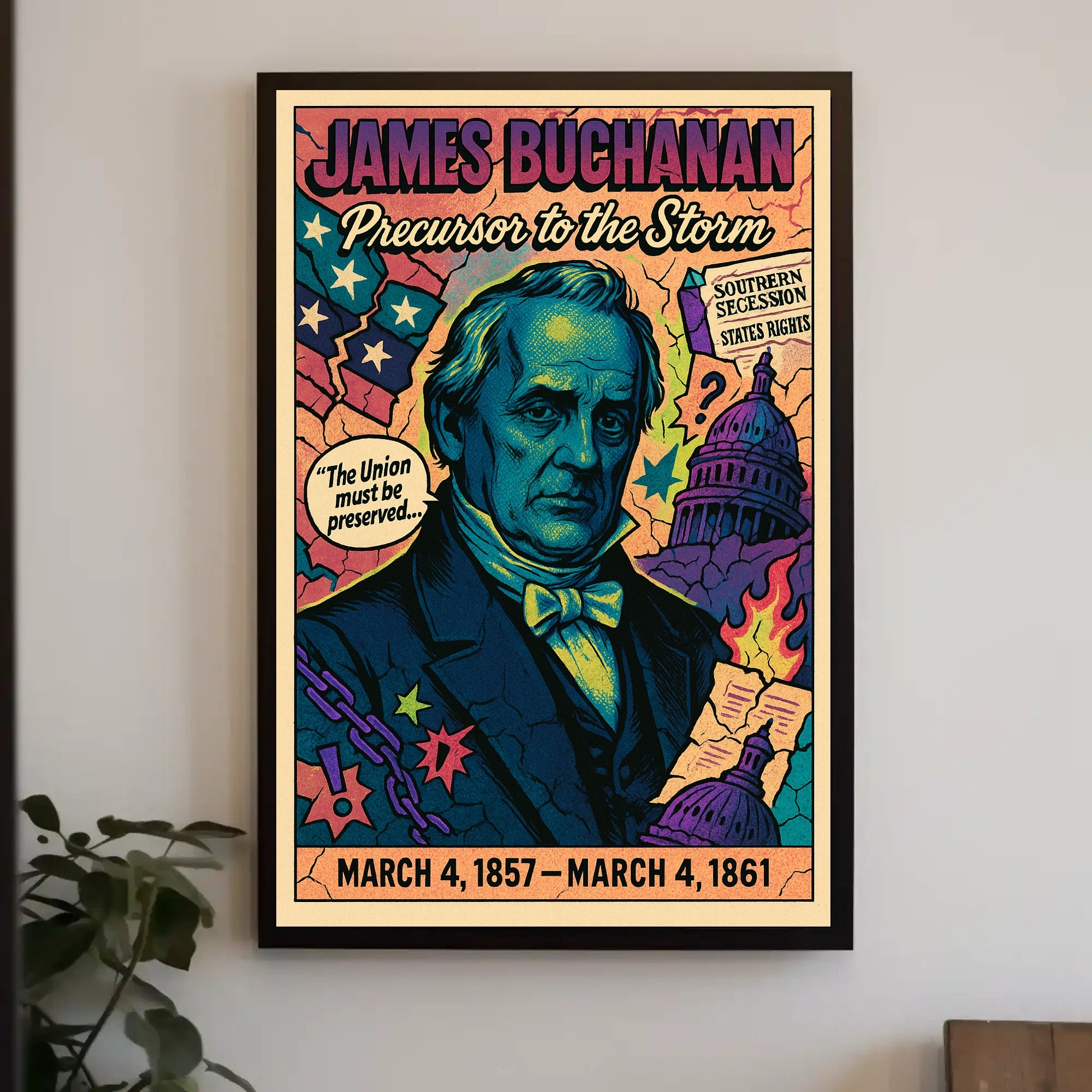 James Buchanan Precursor to the Storm Poster PosterGoat