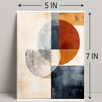 Abstract Geometric Composition Abstract Poster