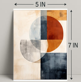 Abstract Geometric Composition Abstract Poster