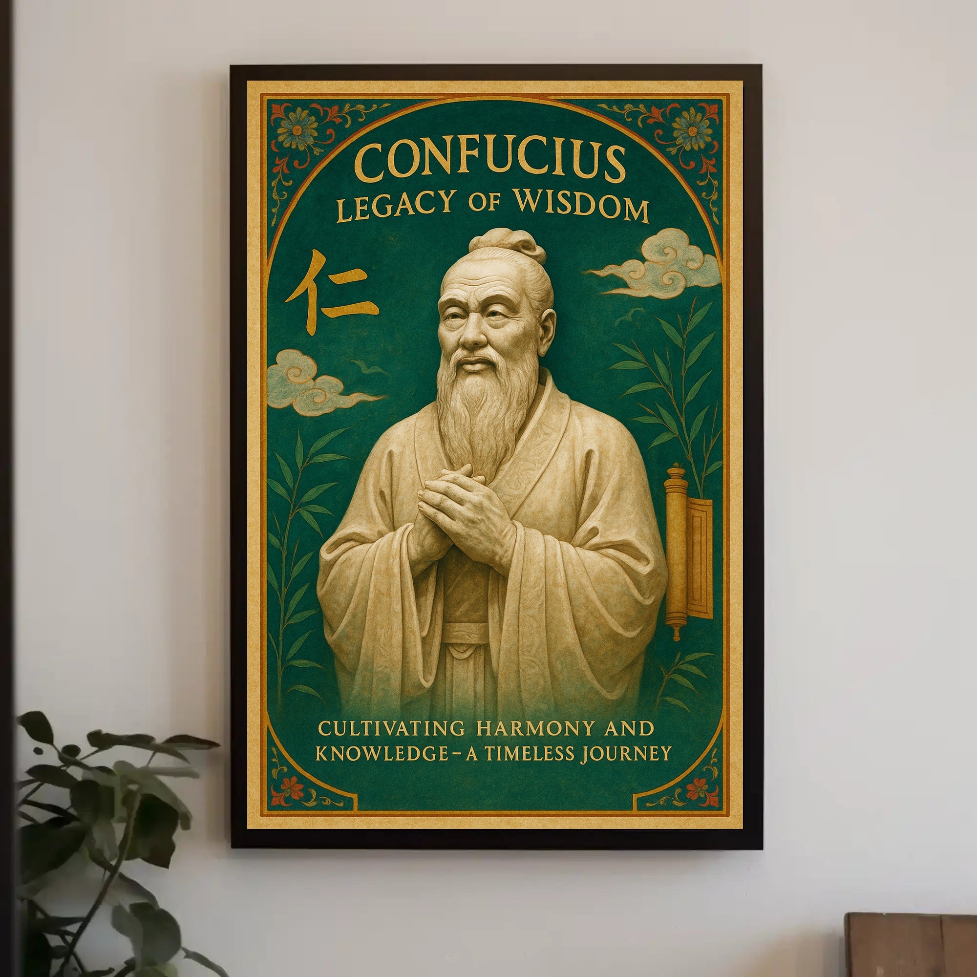 Confucius Legacy of Wisdom Wall Art Print PosterGoat