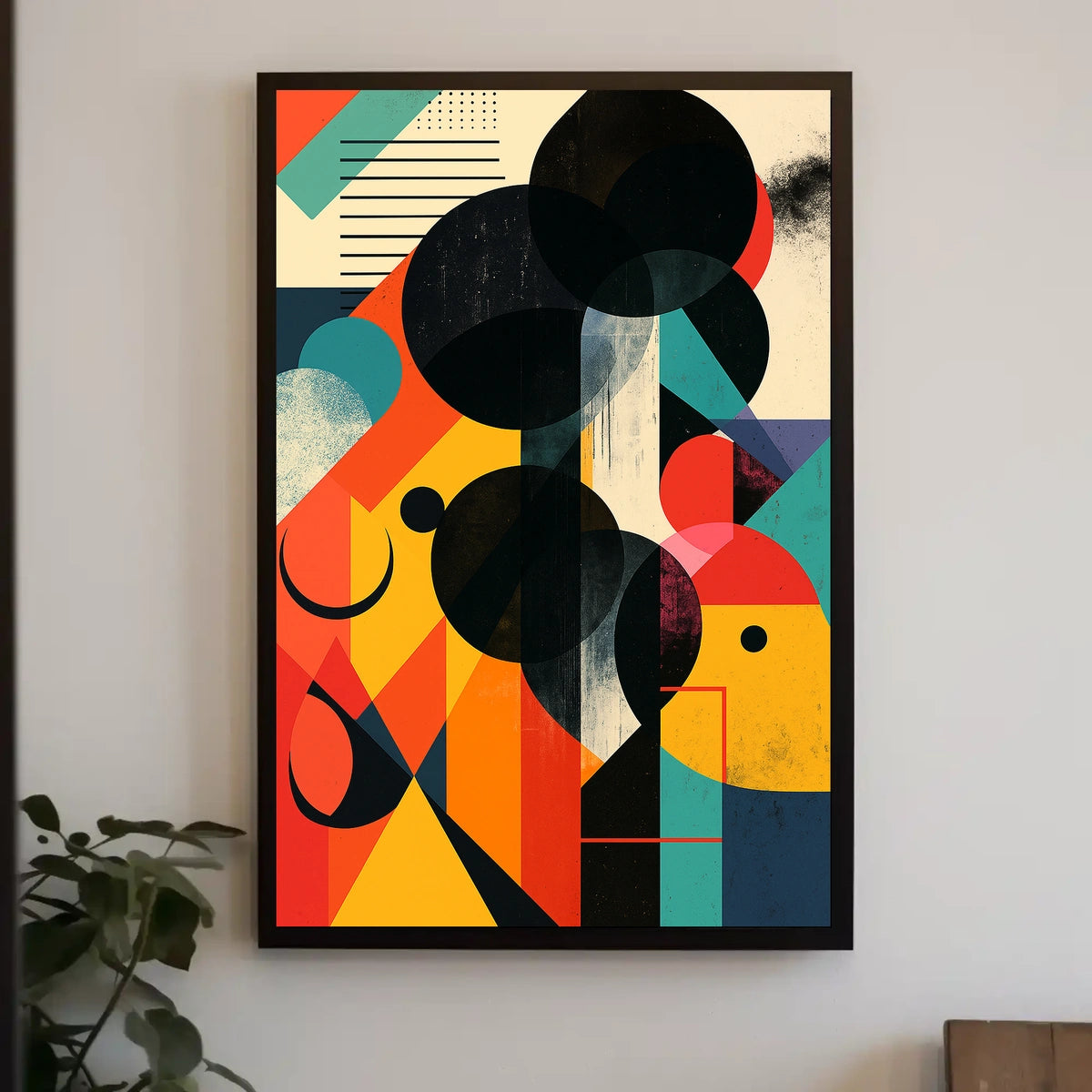 Abstract Geometric Composition Abstract Poster