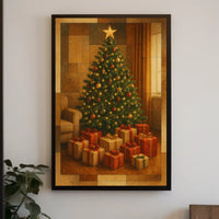 Festive Holiday Scene Poster