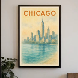 Chicago Skyline Poster