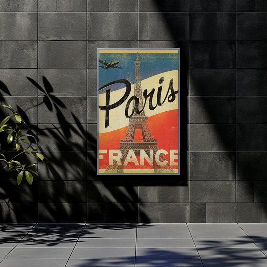 Paris Vintage Poster Eiffel Tower