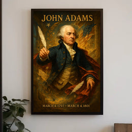 John Adams Vintage Historical or Presidential Poster
