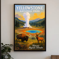 Yellowstone National Park Nature's Majestic Wonder Poster