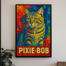 Pixie-Bob Cat Art Poster