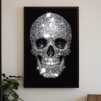 Skull Diamonds Luxurious Striking Poster