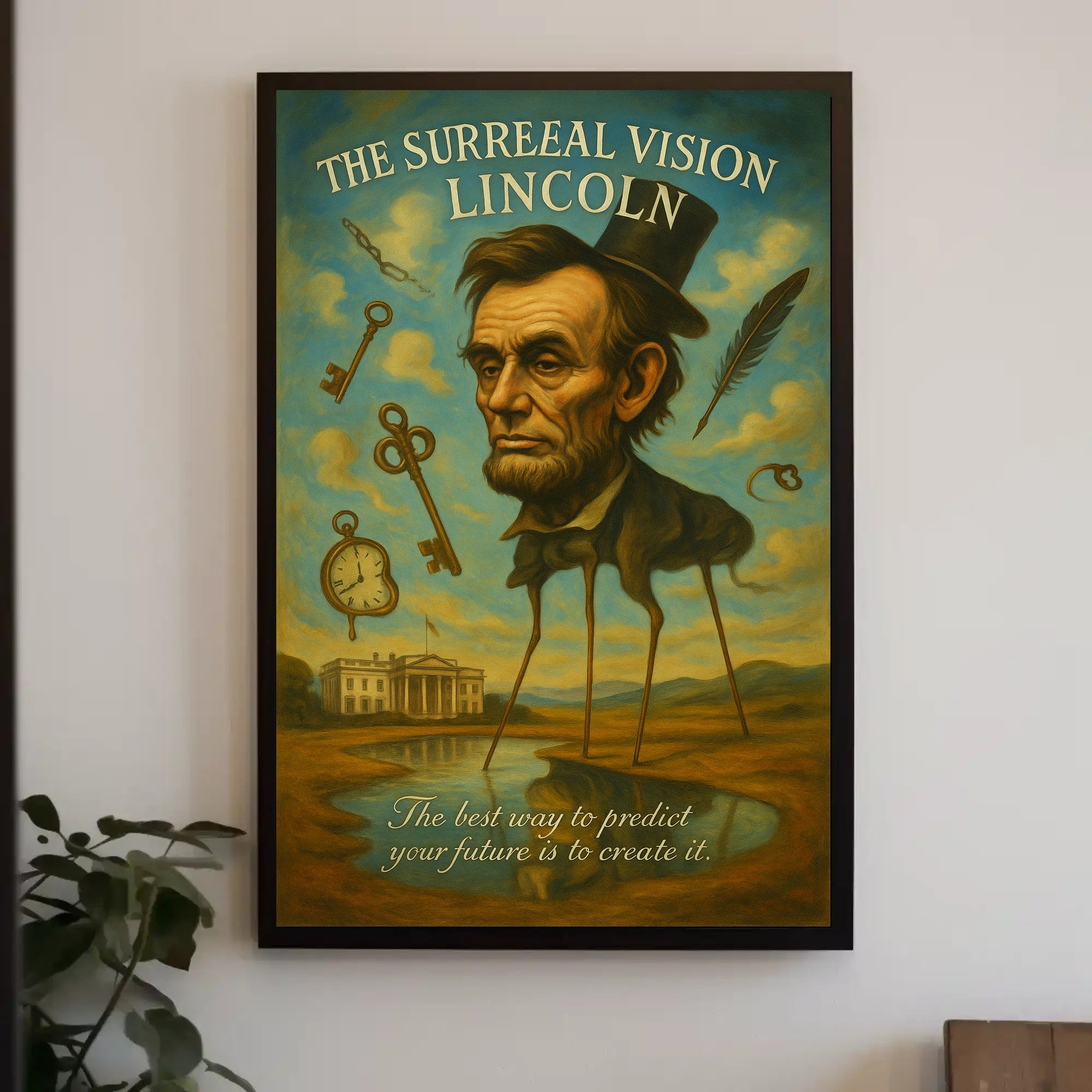 The Surreal Vision of Lincoln Poster PosterGoat