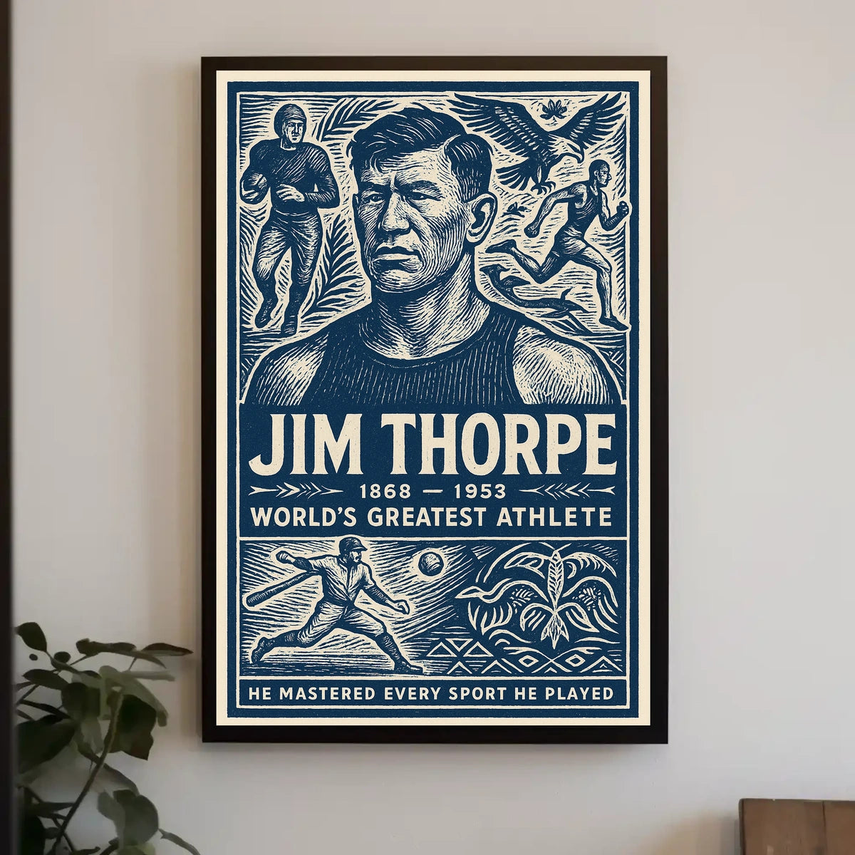 Jim Thorpe Worlds Greatest Athlete Poster