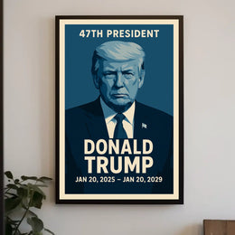 Donald Trump 47th President Poster