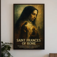 Saint Frances Of Rome Poster