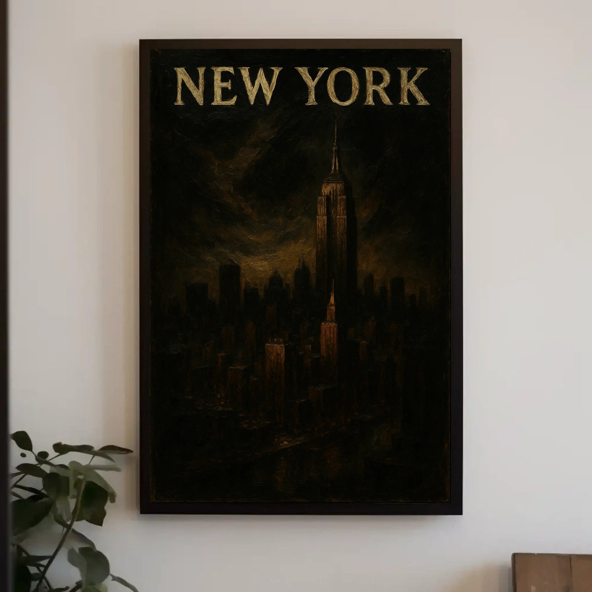 New York Skyline Poster Wall Art 18x24 Print Cityscape Gift