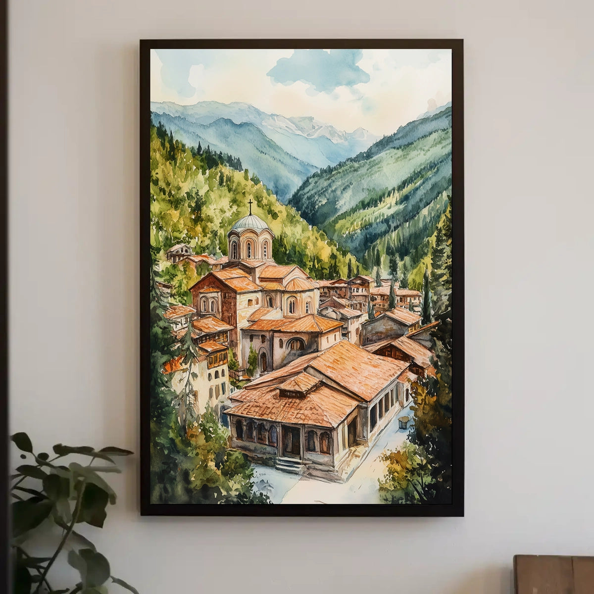 Bulgaria Rila Monastery Mountain View Poster