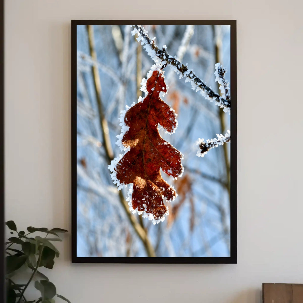 Winter Serenity Bearded Reedling Poster